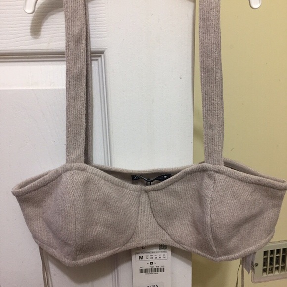 Beige crop top - Picture 1 of 4